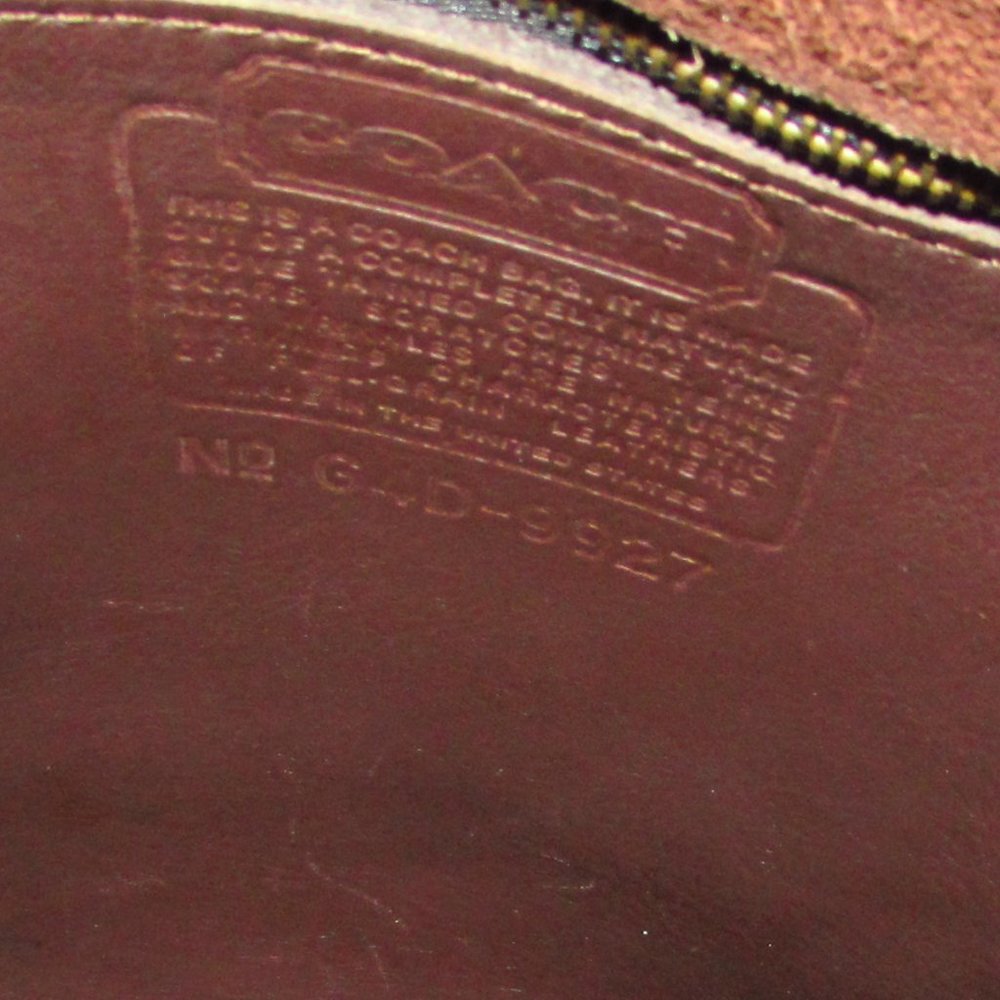 Vintage COACH Station Willis 9927 Brown Leather Crossbody Saddle Handbag Bag - Picture 4 of 10